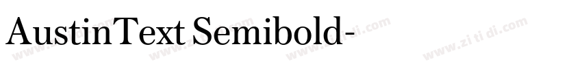 AustinText Semibold字体转换